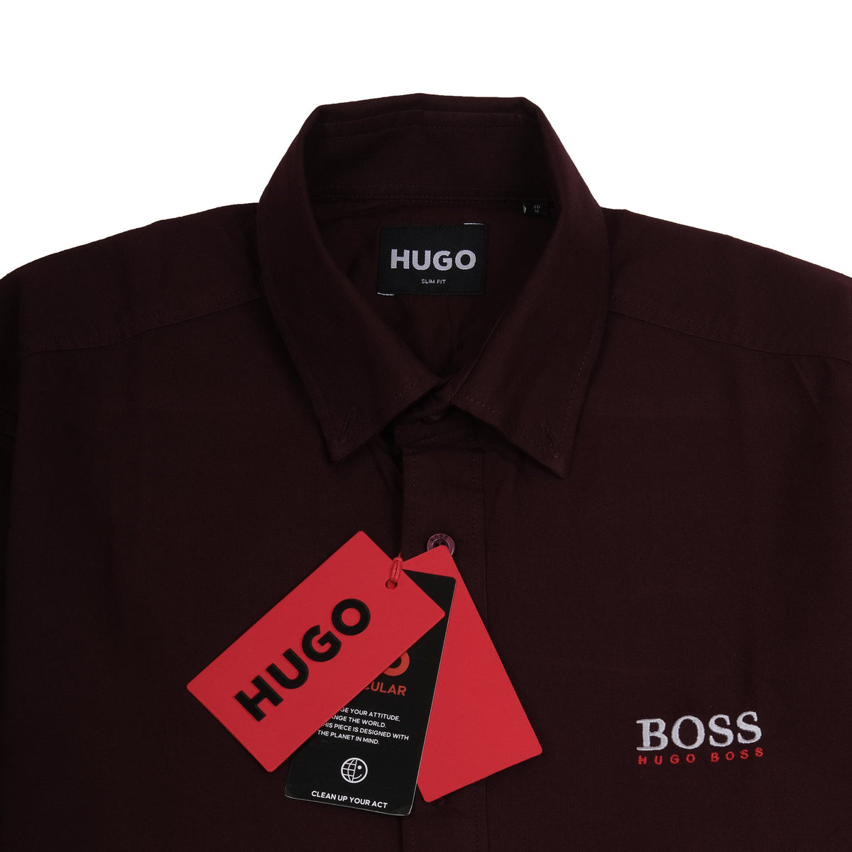 HUGO BOSS Prismatic Onyx Whisper Classic Fit Long Sleeve Shirt