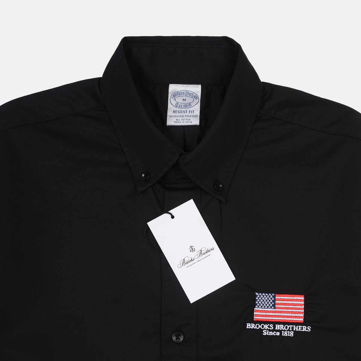 Brooks Brothers Regret Fit Black Button-Up Shirt