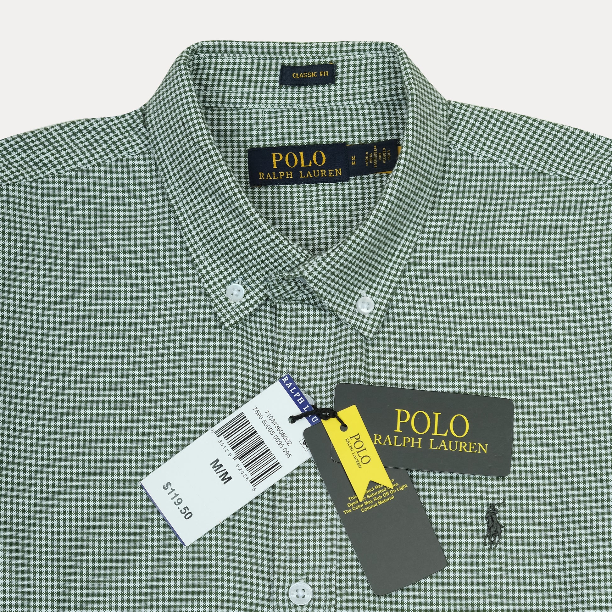 Polo Ralph Lauren Classic Fit Gingham Shirt in Enchanted Forest Green
