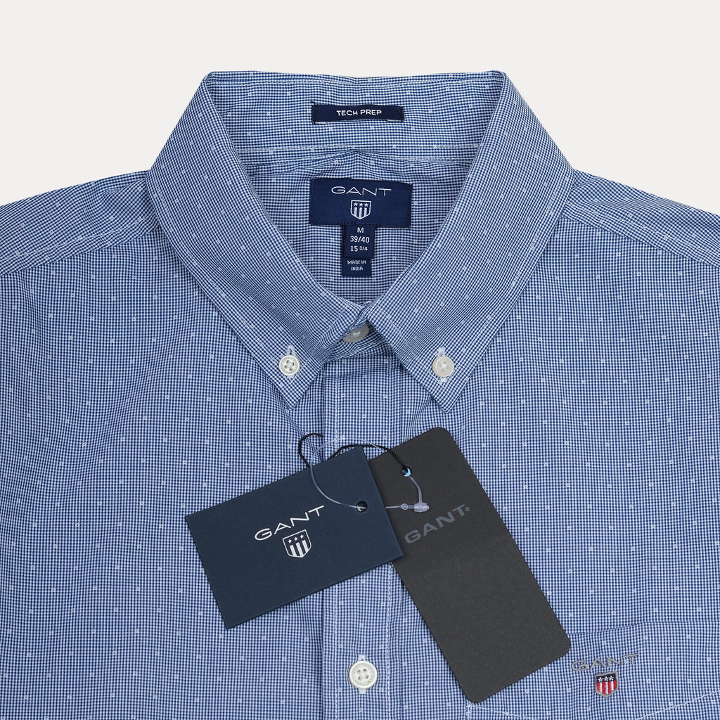 GANT Tech Prep Button-Up Shirt in Serene Sky Blue