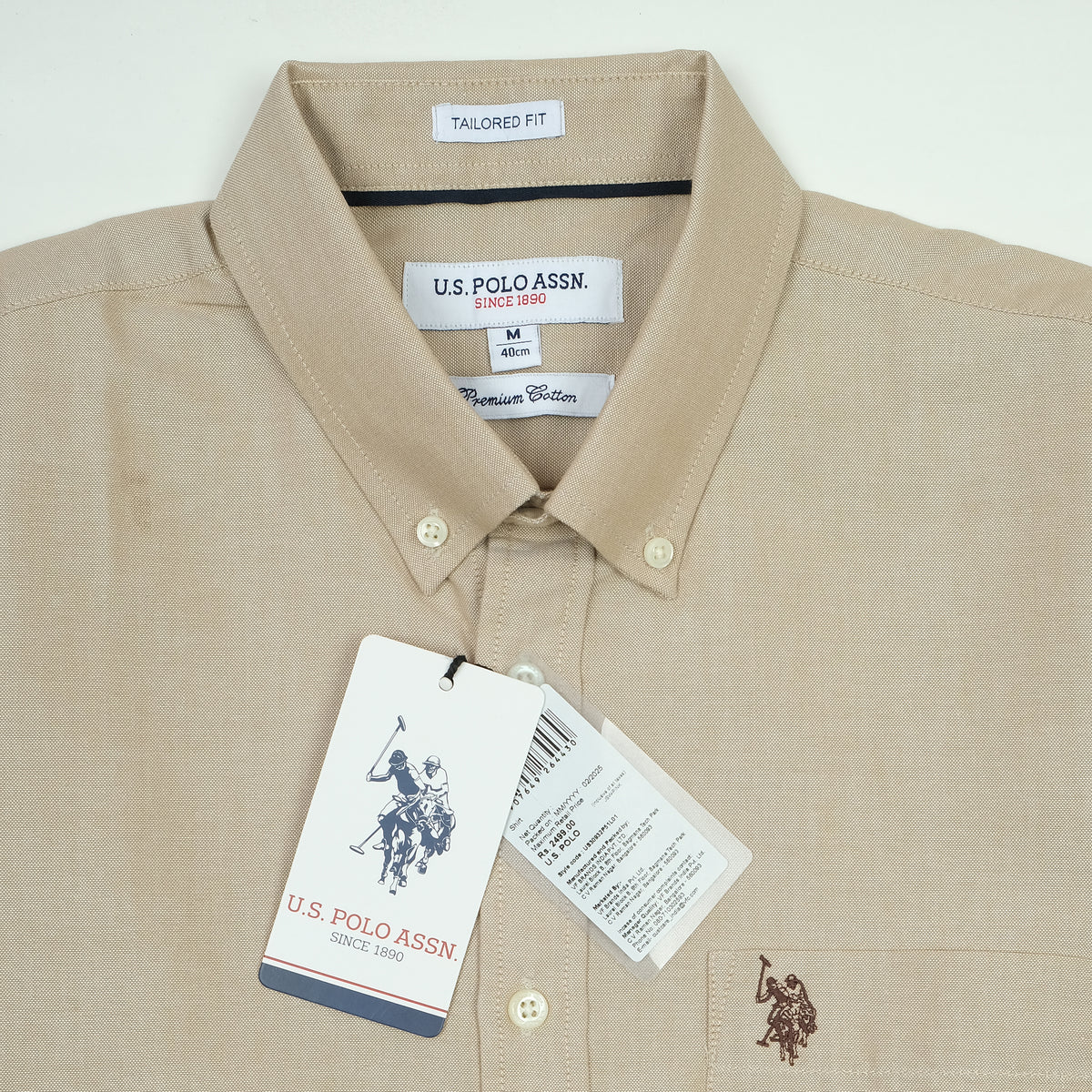 U.S. Polo Assn. Tailored Fit Premium Cotton Long Sleeve Shirt