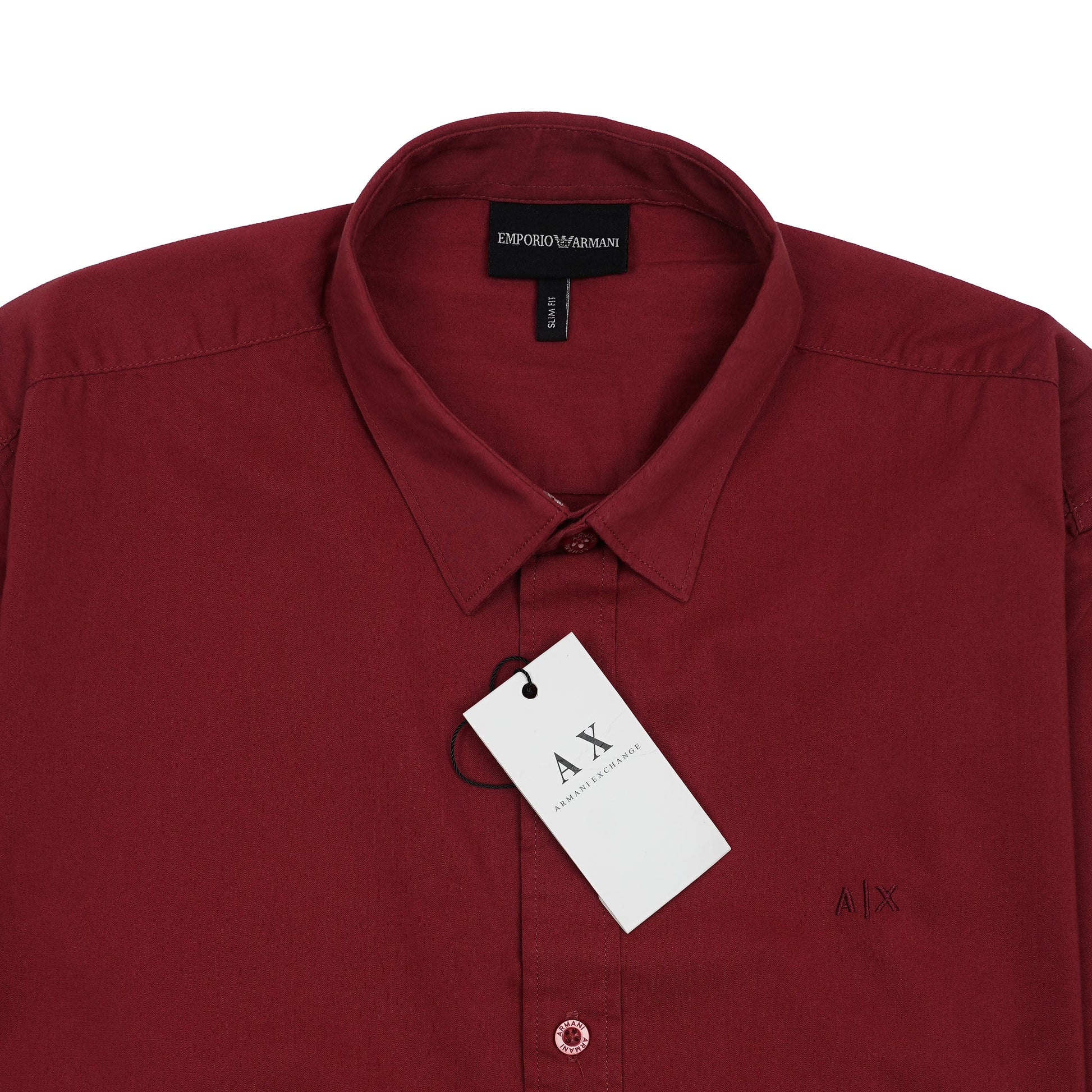 EMPORIO ARMANI Seraphic Amber Drift Tailored Fit Long Sleeve Shirt