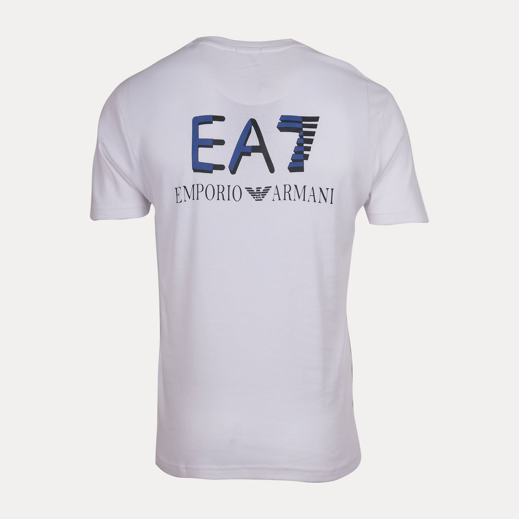 EA7 EMPORIO ARMANI Celestial Ivory Relaxed Fit Short Sleeve T-Shirt