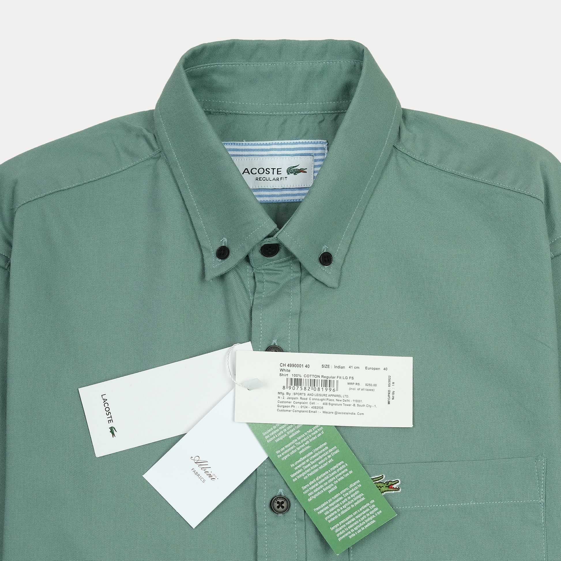 Lacoste Breezy Sage Button-Up Shirt