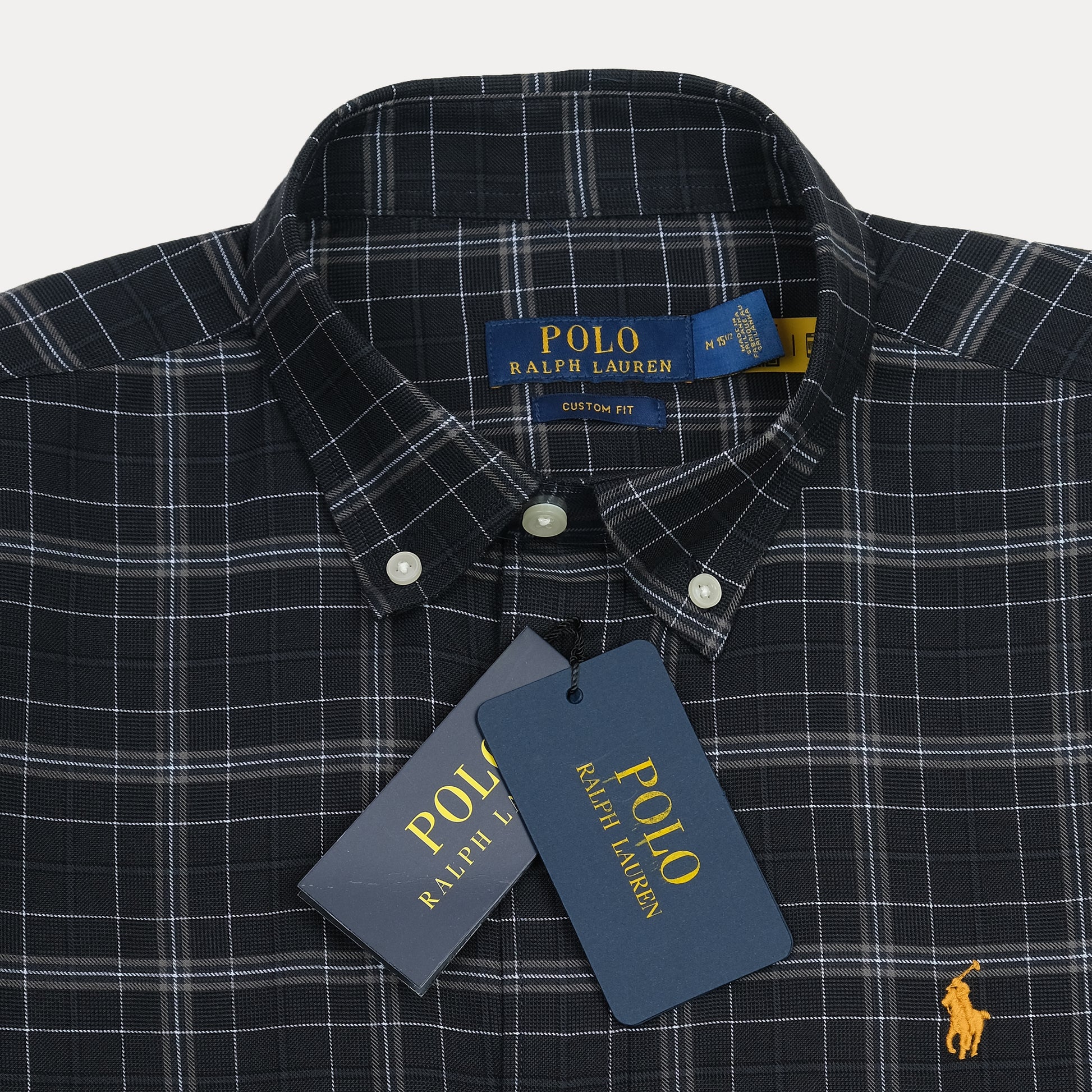 Polo Ralph Lauren Custom Fit Plaid Shirt in Midnight Check