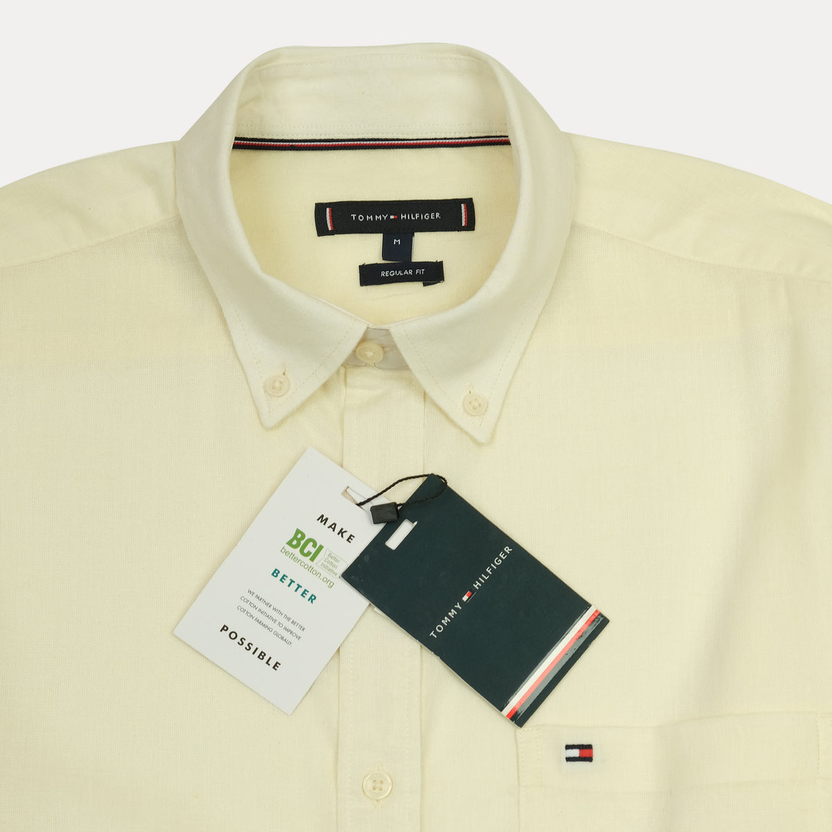 Tommy Hilfiger Effervescent Lemon Button-Up Shirt