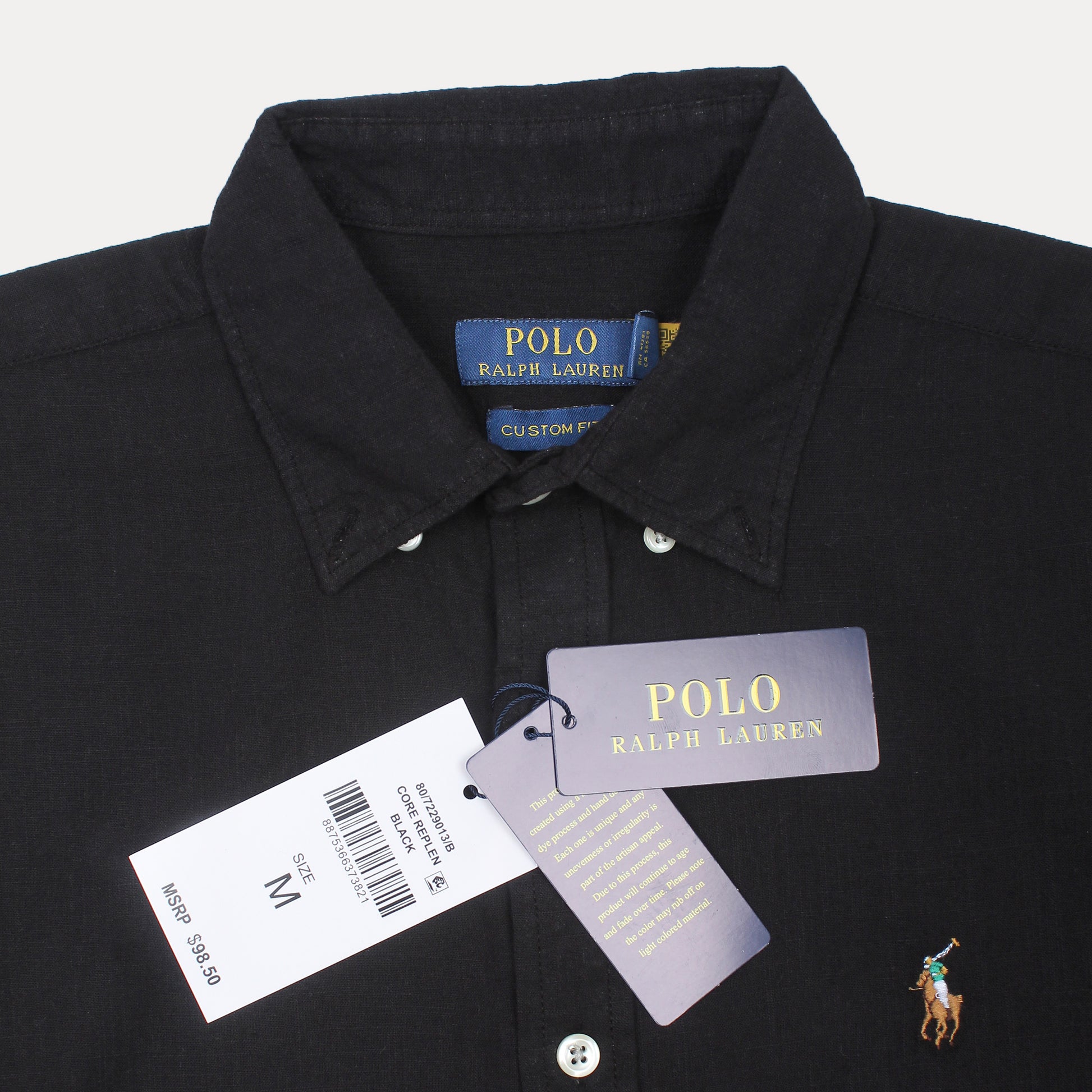 Polo Ralph Lauren Custom Fit Charcoal Elegance Shirt