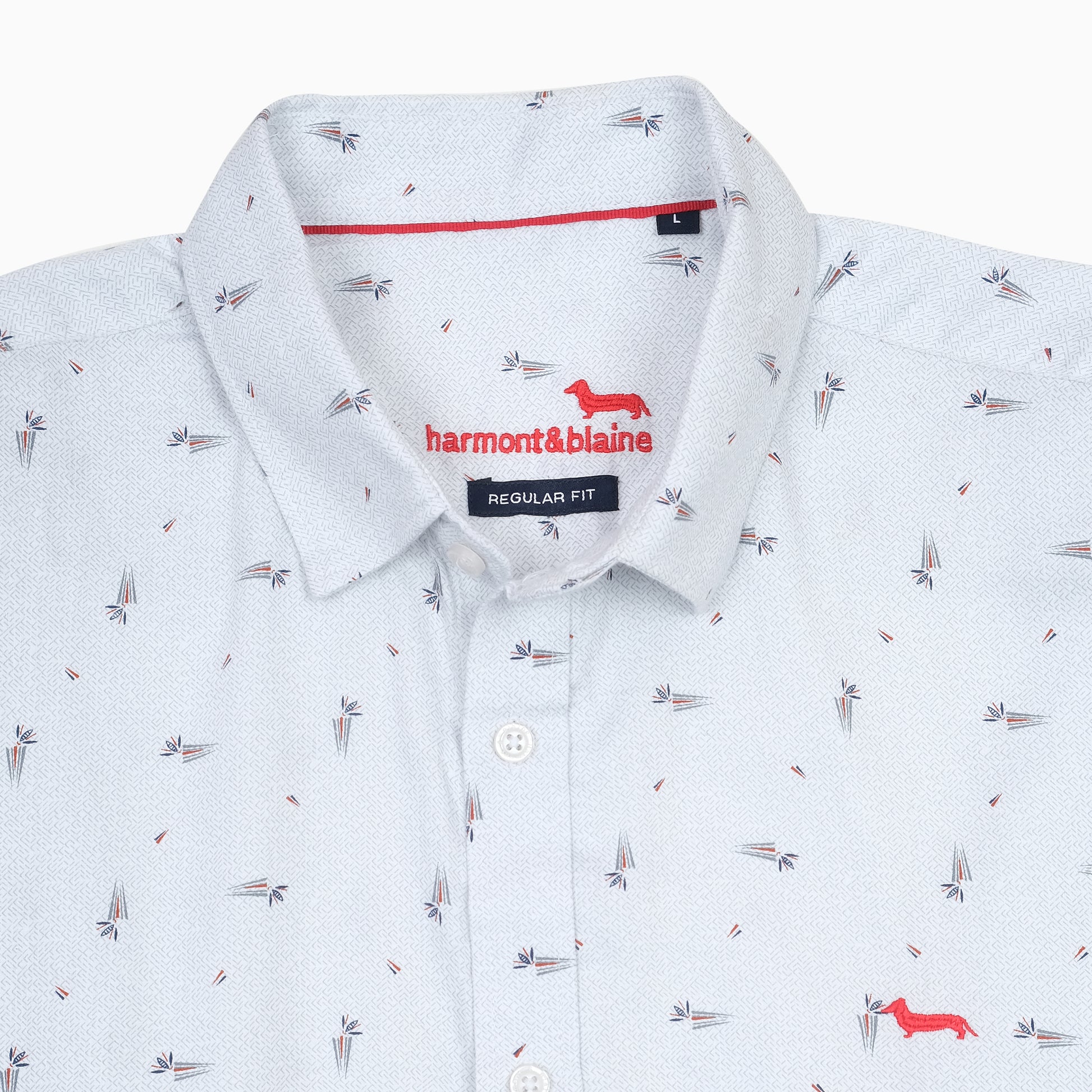 Harmont & Blaine Regular Fit Printed Button-Up Shirt
