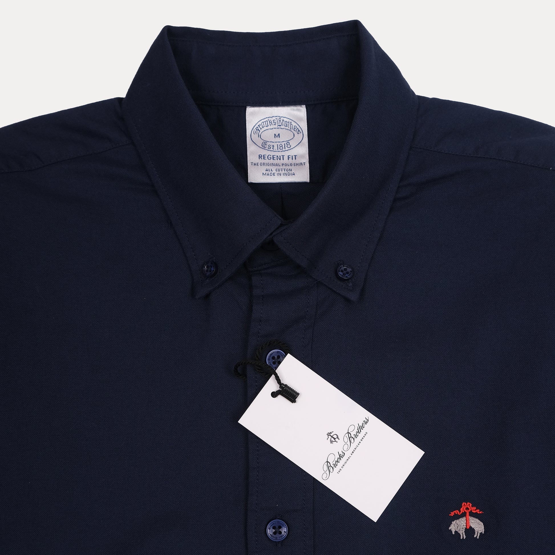 BROOKS BROTHERS Twilight Azure Classic Fit Long Sleeve Button-Up Shirt