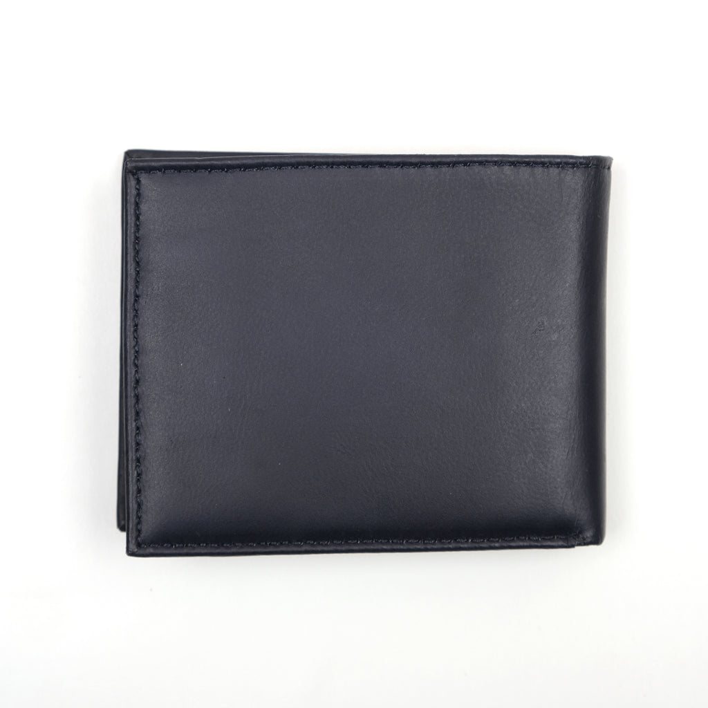 TOMMY HILFIGER Sleek Midnight Blue Leather Wallet