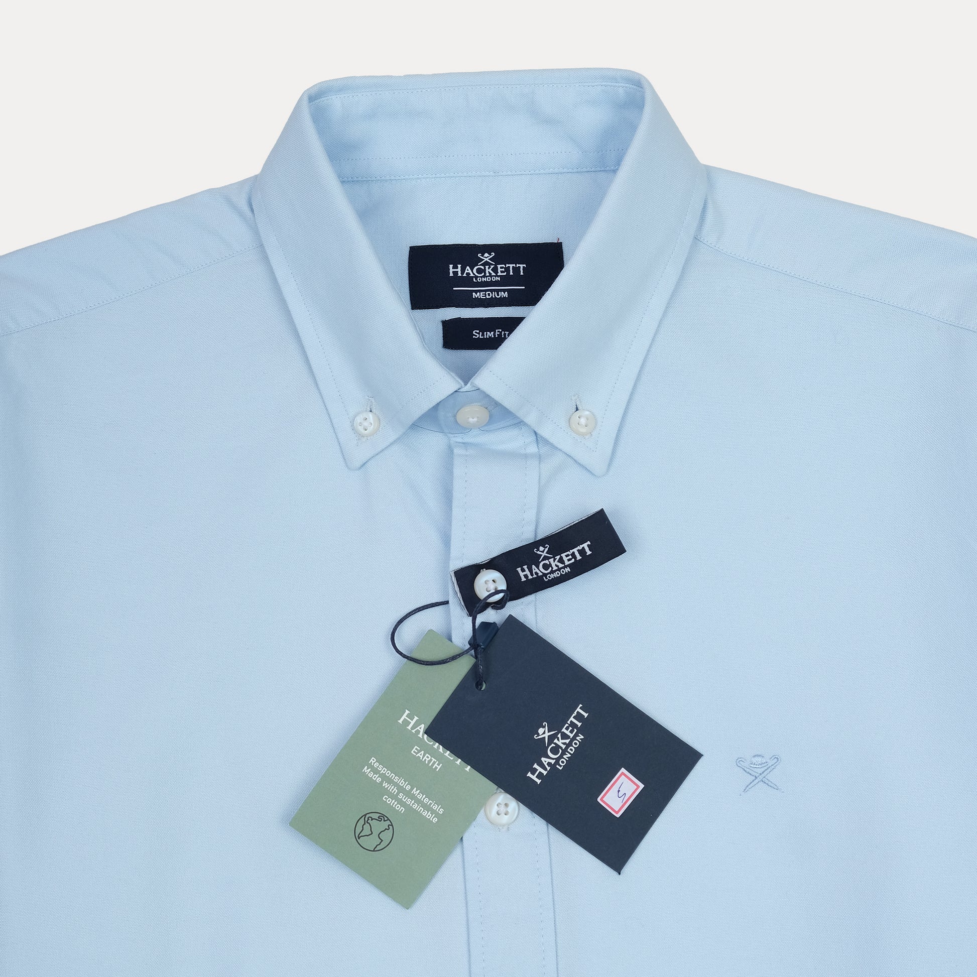 Hackett Elegant Sky Blue Slim Fit Shirt
