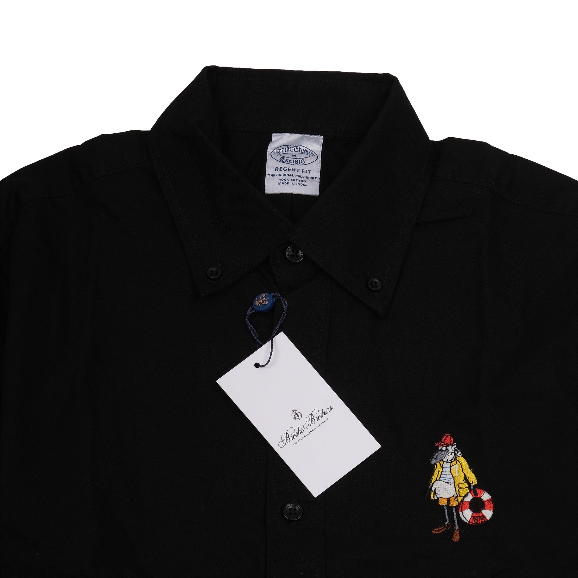 BROOKS BROTHERS Radiant Onyx Whisper Slim Fit Long Sleeve Shirt