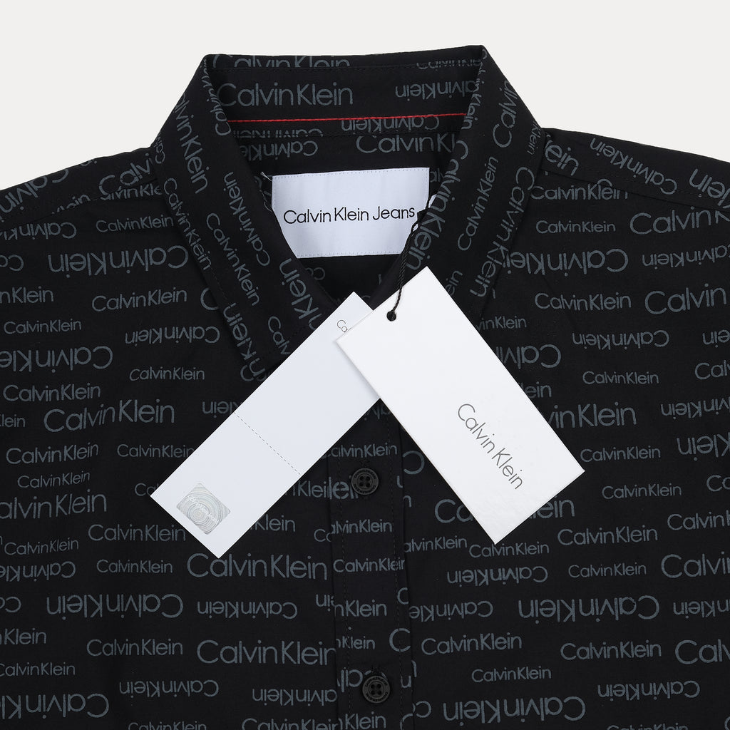 Calvin Klein Chic Noir Logo Print Shirt
