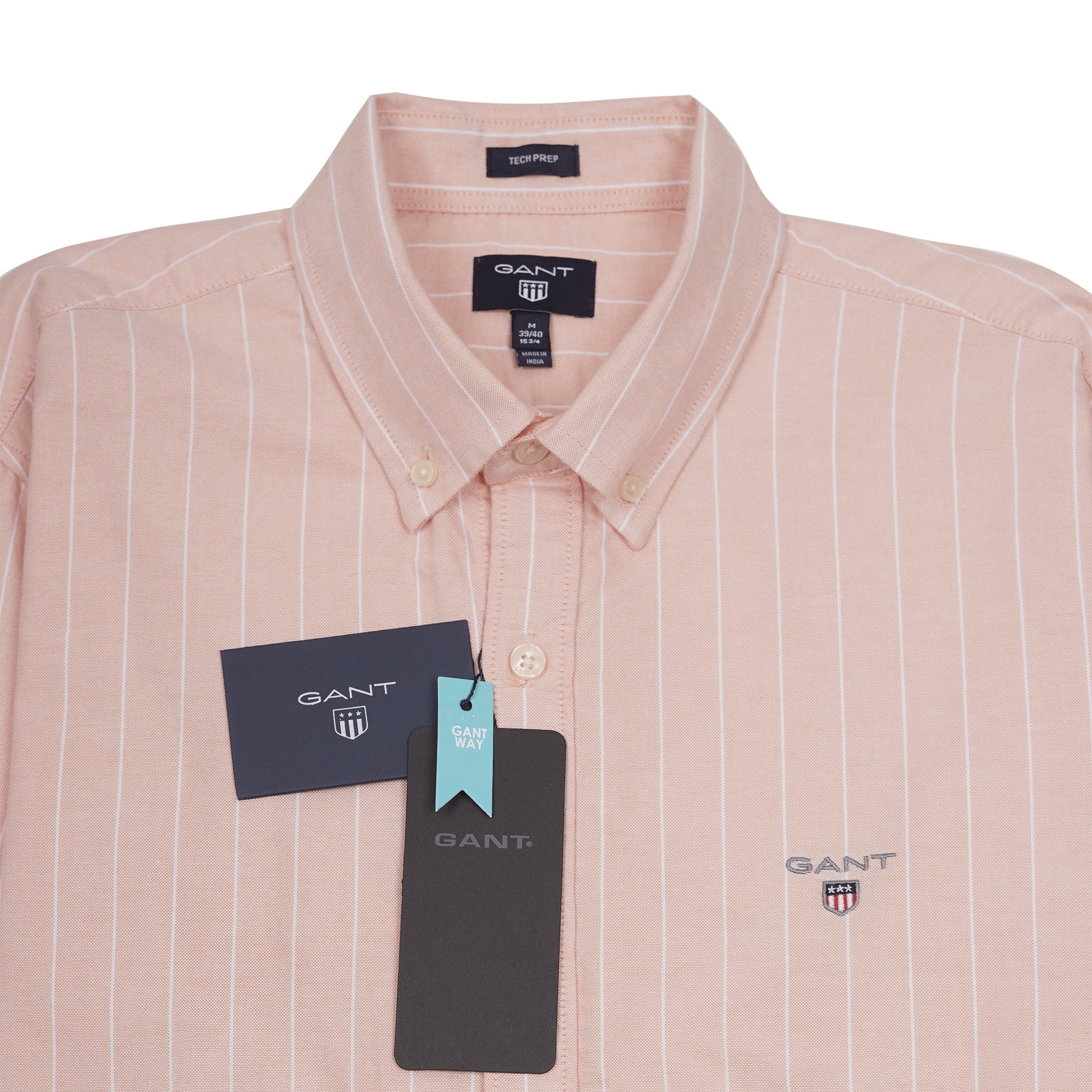 GANT Untamed Coral Tailored Fit Long Sleeve Button-Up Shirt
