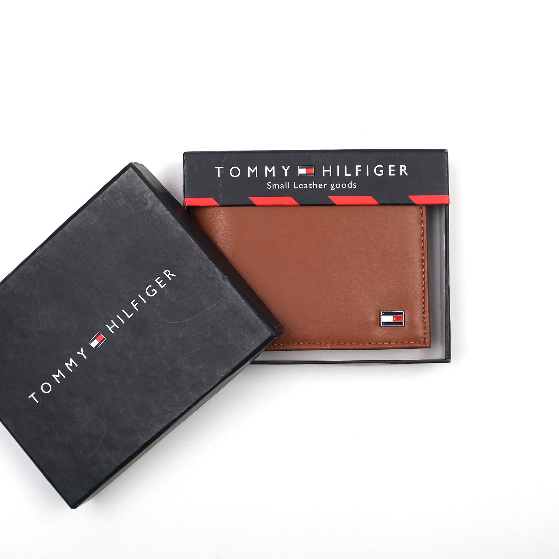 Tommy Hilfiger Classic Cognac Leather Wallet