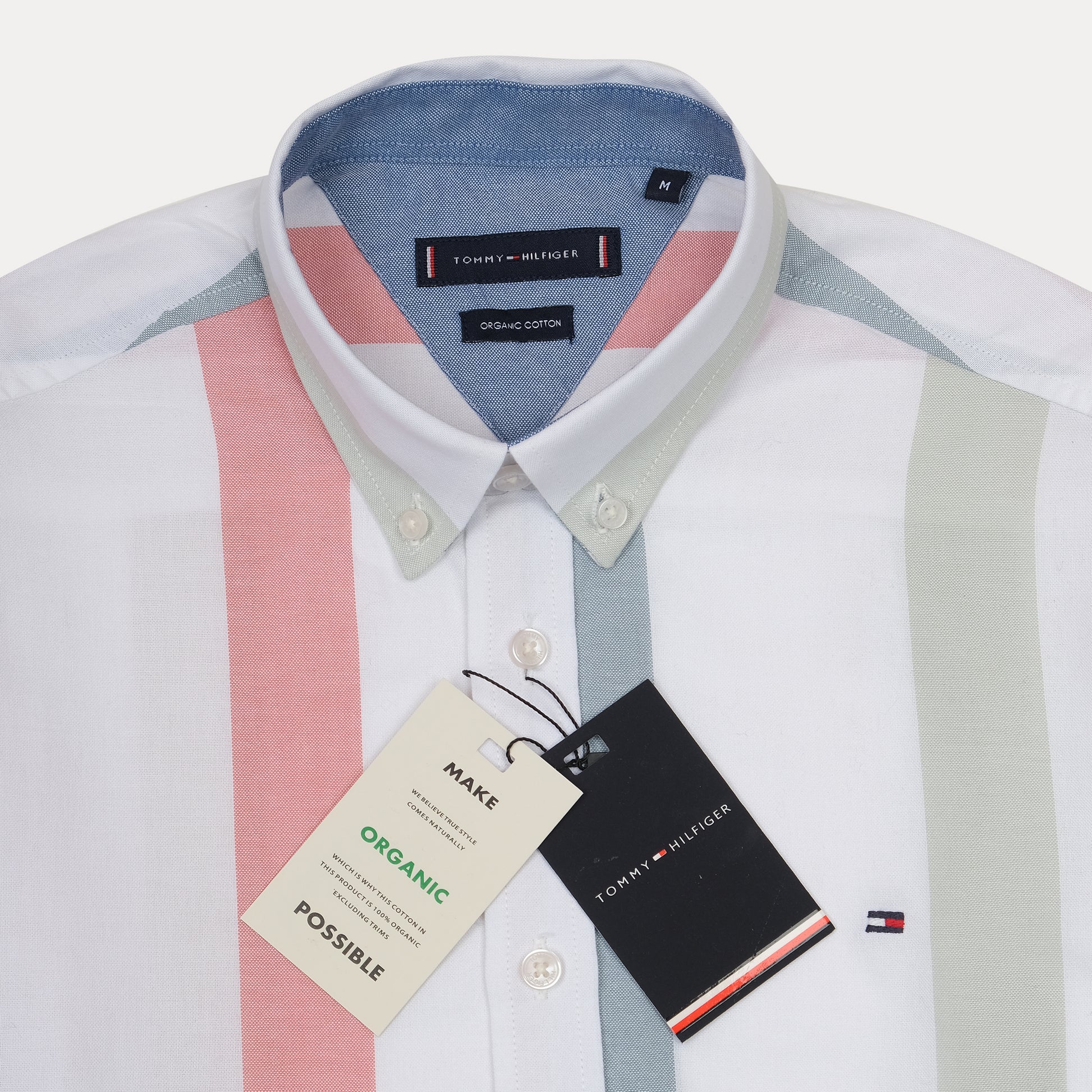 Tommy Hilfiger Organic Cotton Striped Delight Shirt in Pastel Harmony