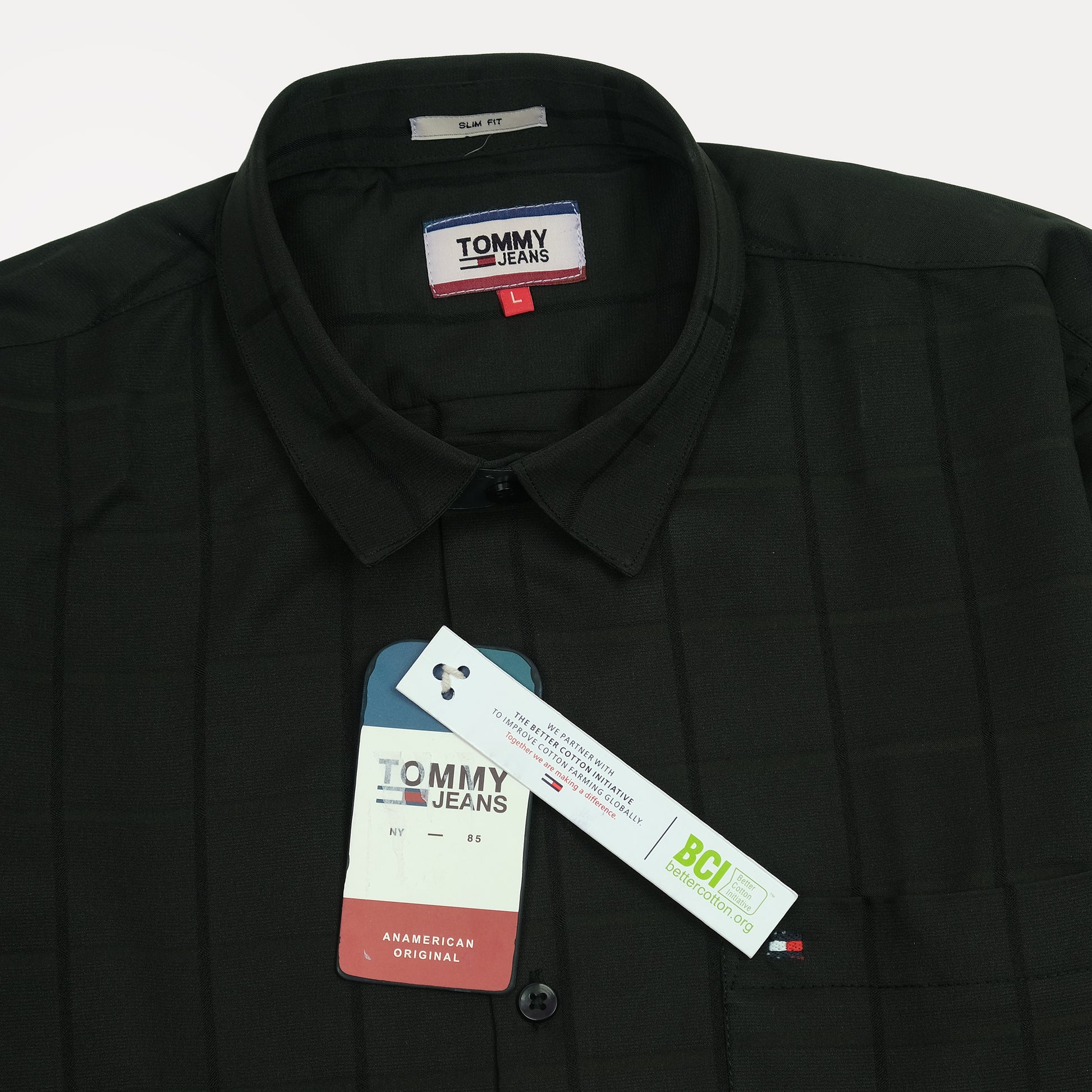 Tommy Jeans Sleek Midnight Check Slim Fit Shirt