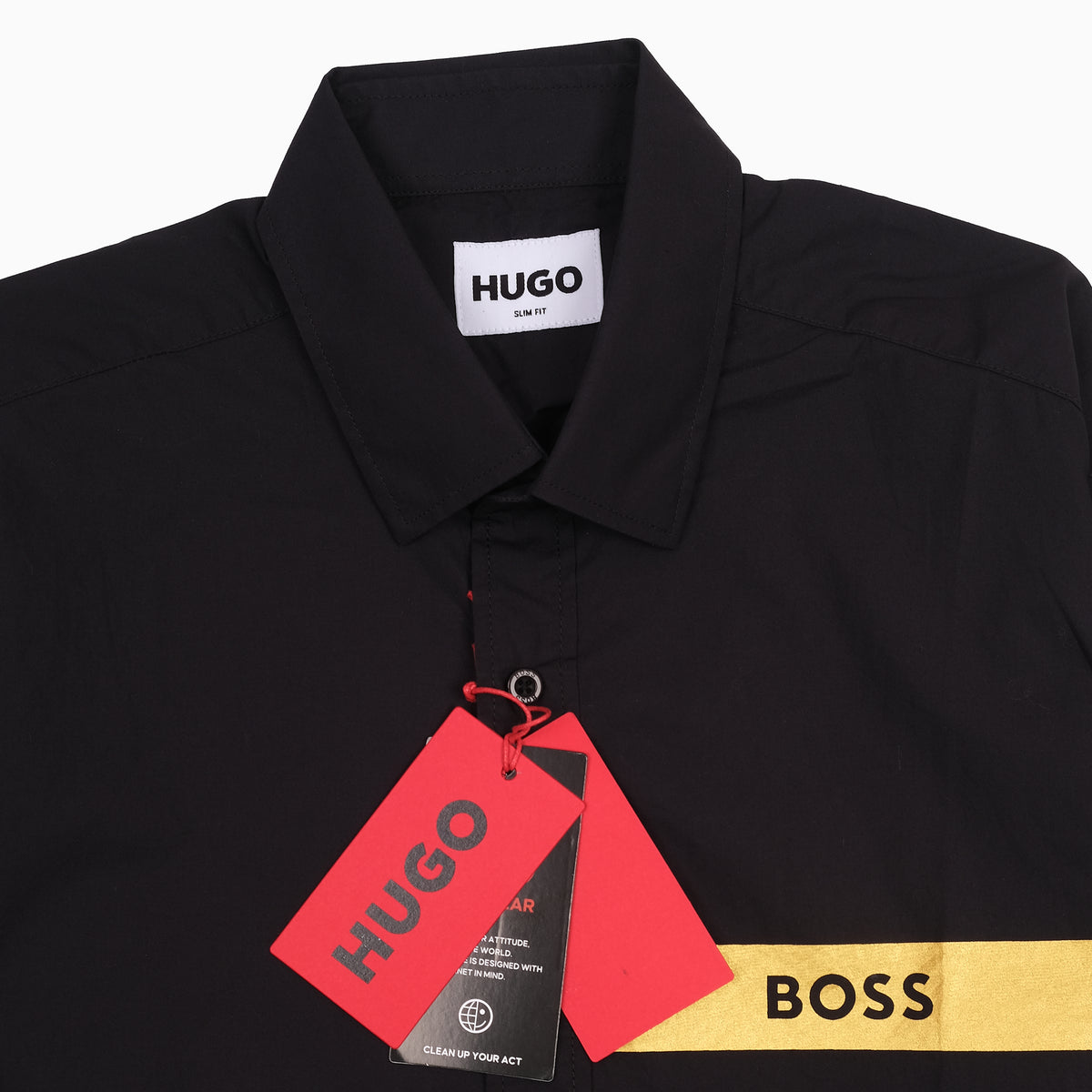 HUGO BOSS Contrast Stripe Long Sleeve Shirt