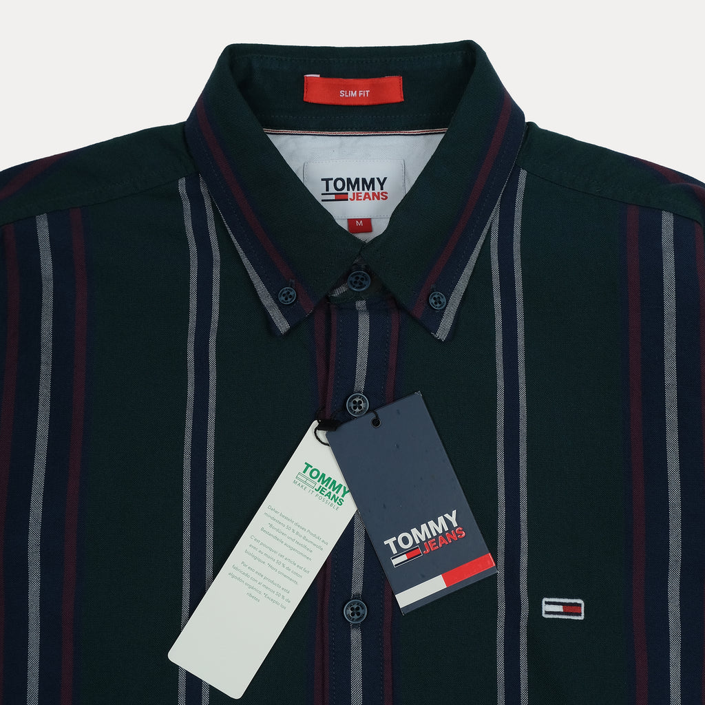 TOMMY JEANS Twilight Forest Slim Fit Long Sleeve Button-Up Shirt