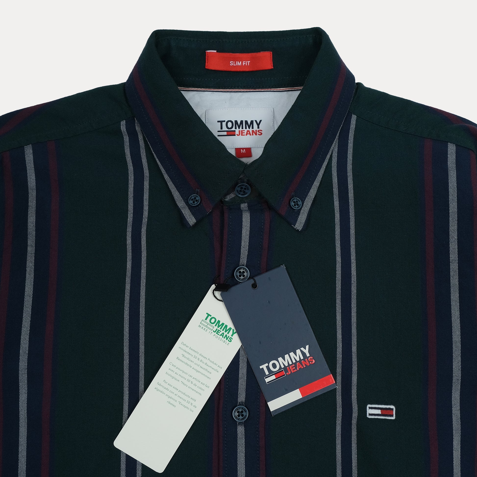 TOMMY JEANS Twilight Forest Slim Fit Long Sleeve Button-Up Shirt