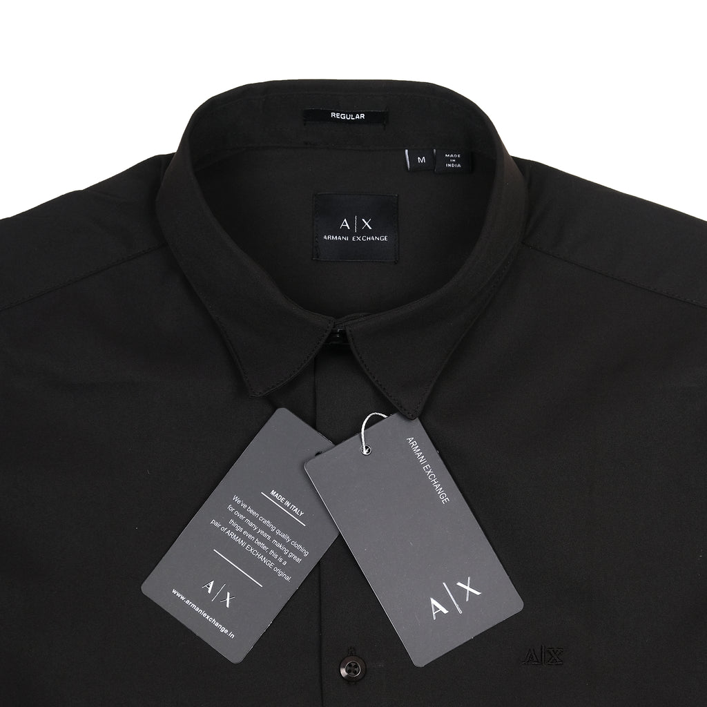 Armani Exchange Sleek Midnight Button-Up Shirt