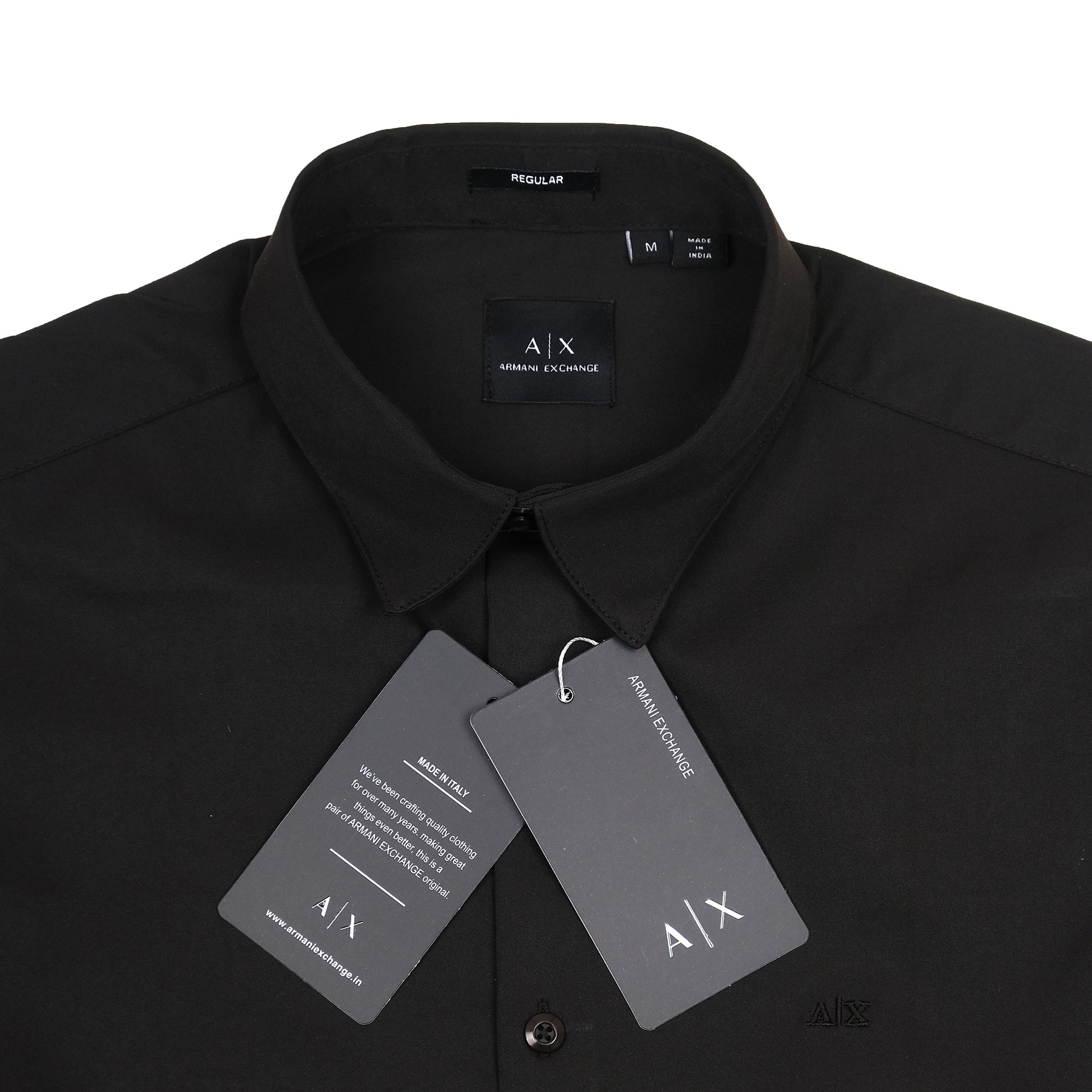 Armani Exchange Sleek Midnight Button-Up Shirt