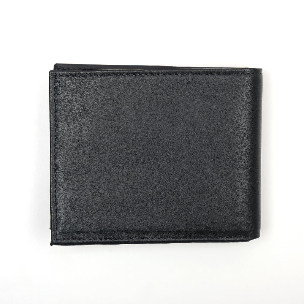 TOMMY HILFIGER Sleek Black Leather Wallet - Timeless Elegance