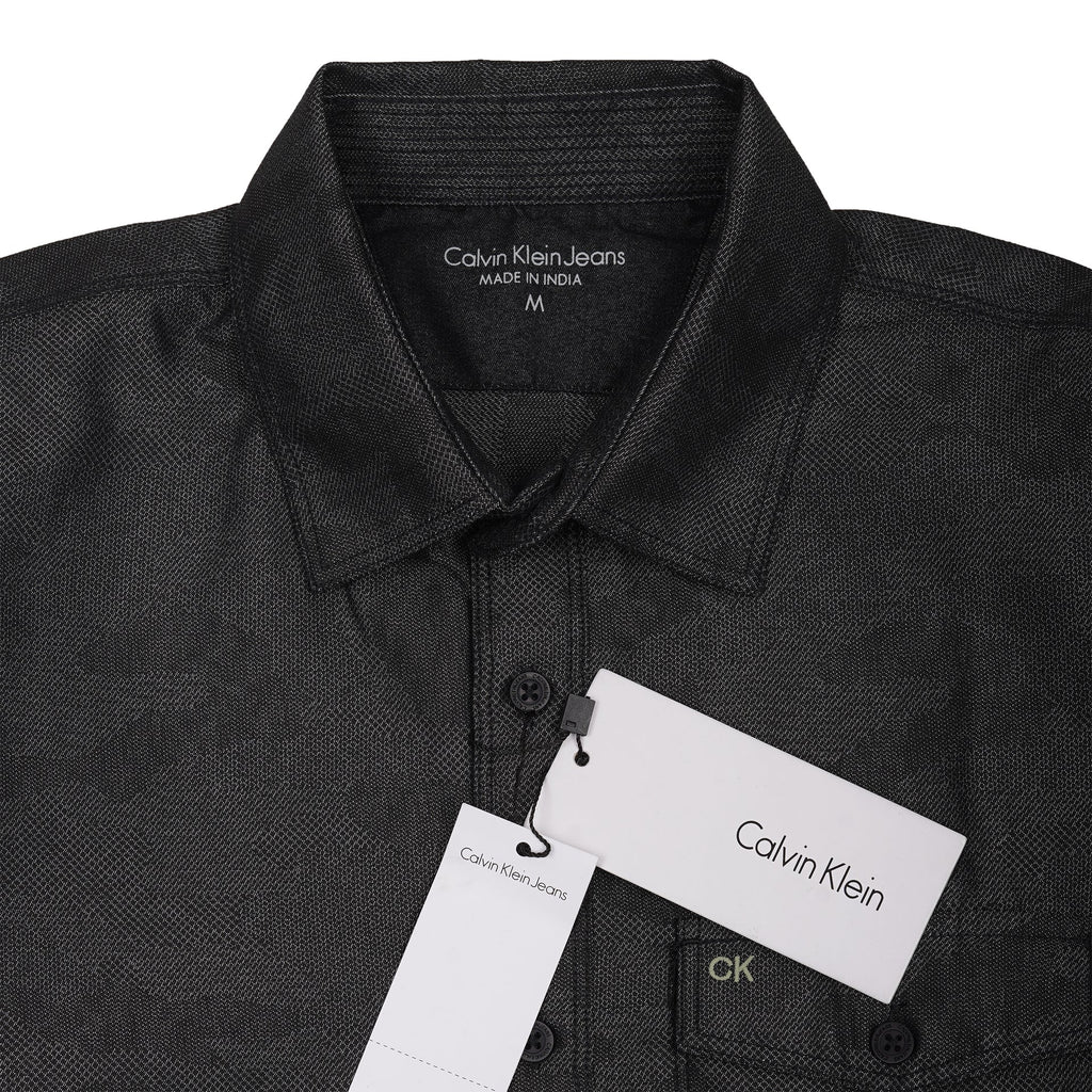 CALVIN KLEIN Obsidian Mist Tailored Fit Long Sleeve Shirt
