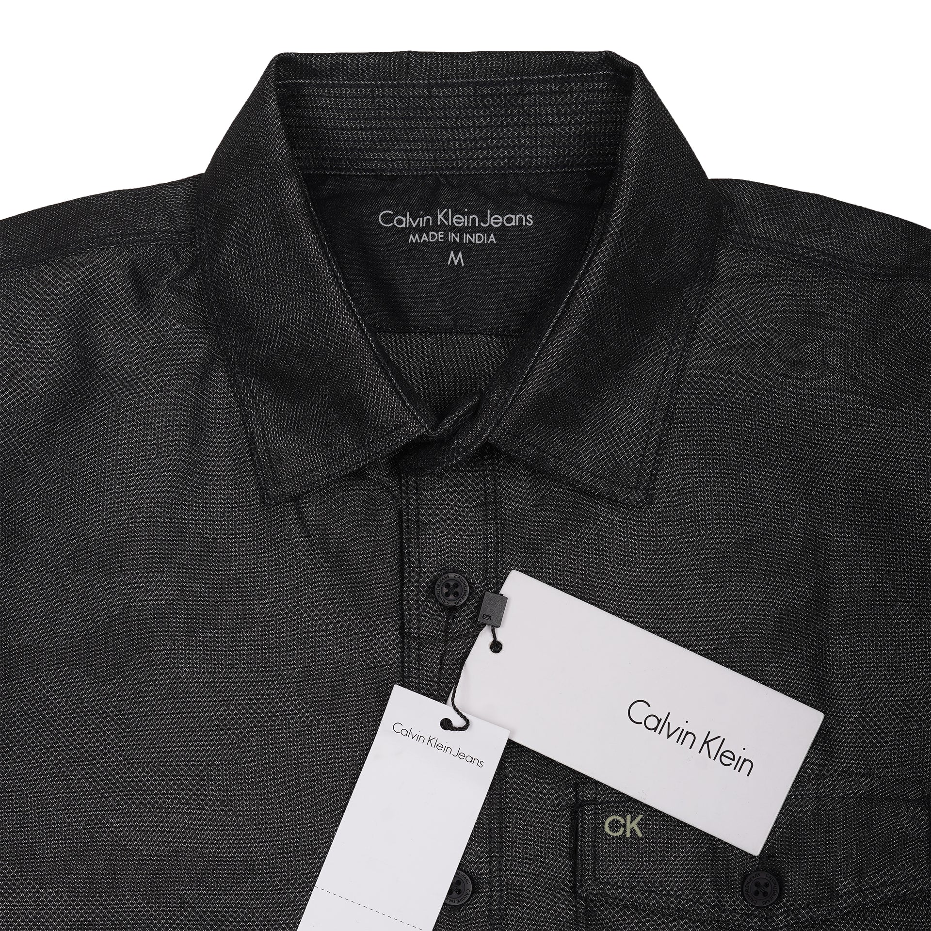 CALVIN KLEIN Obsidian Mist Tailored Fit Long Sleeve Shirt