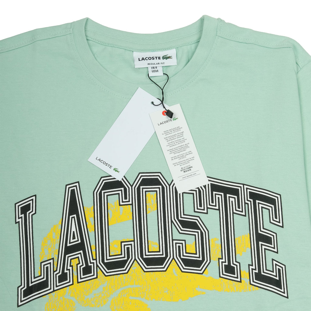 LACOSTE Tranquil Mint Classic Fit Short Sleeve Graphic T-Shirt