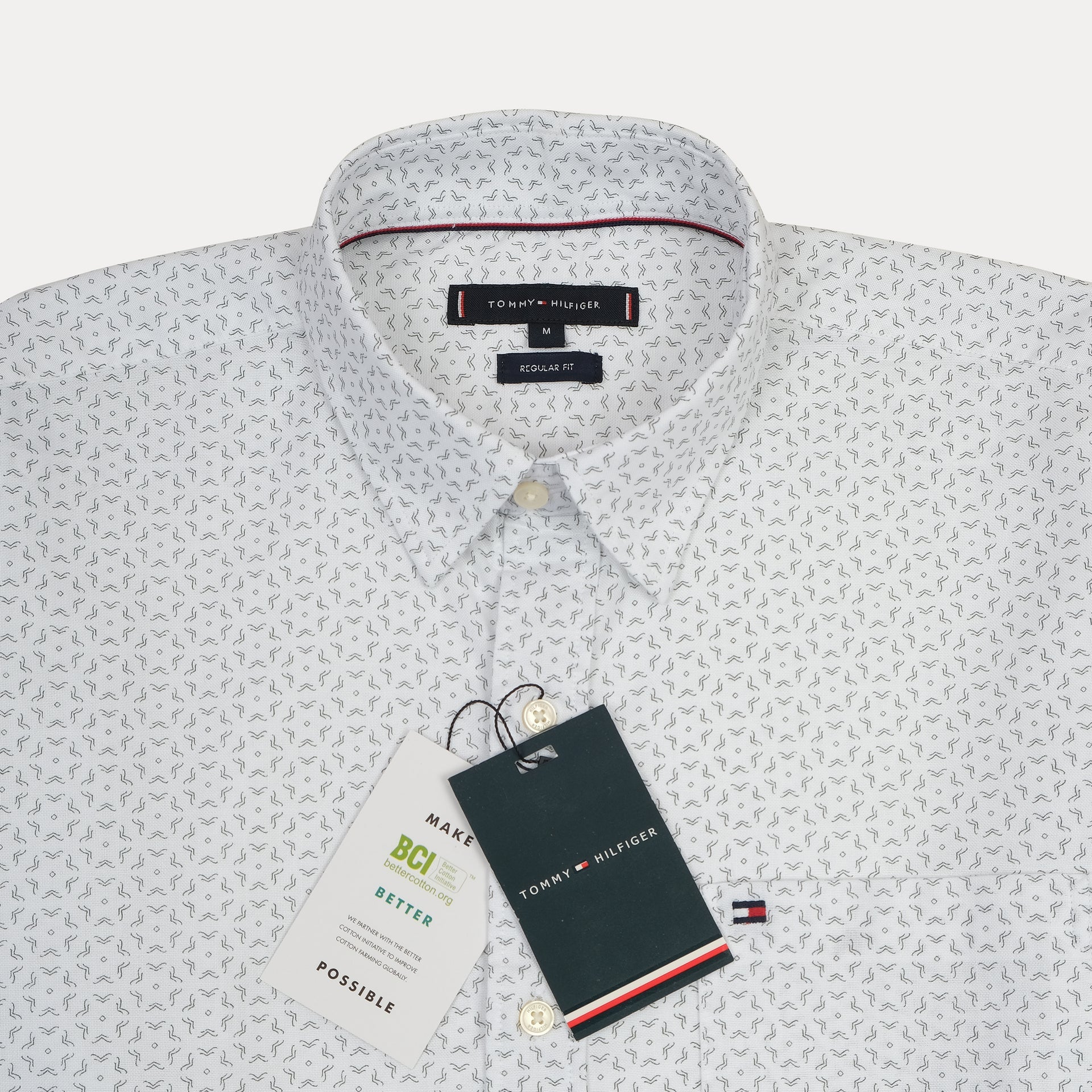TOMMY HILFIGER Ethereal Ice Regular Fit Long Sleeve Printed Button-Up Shirt