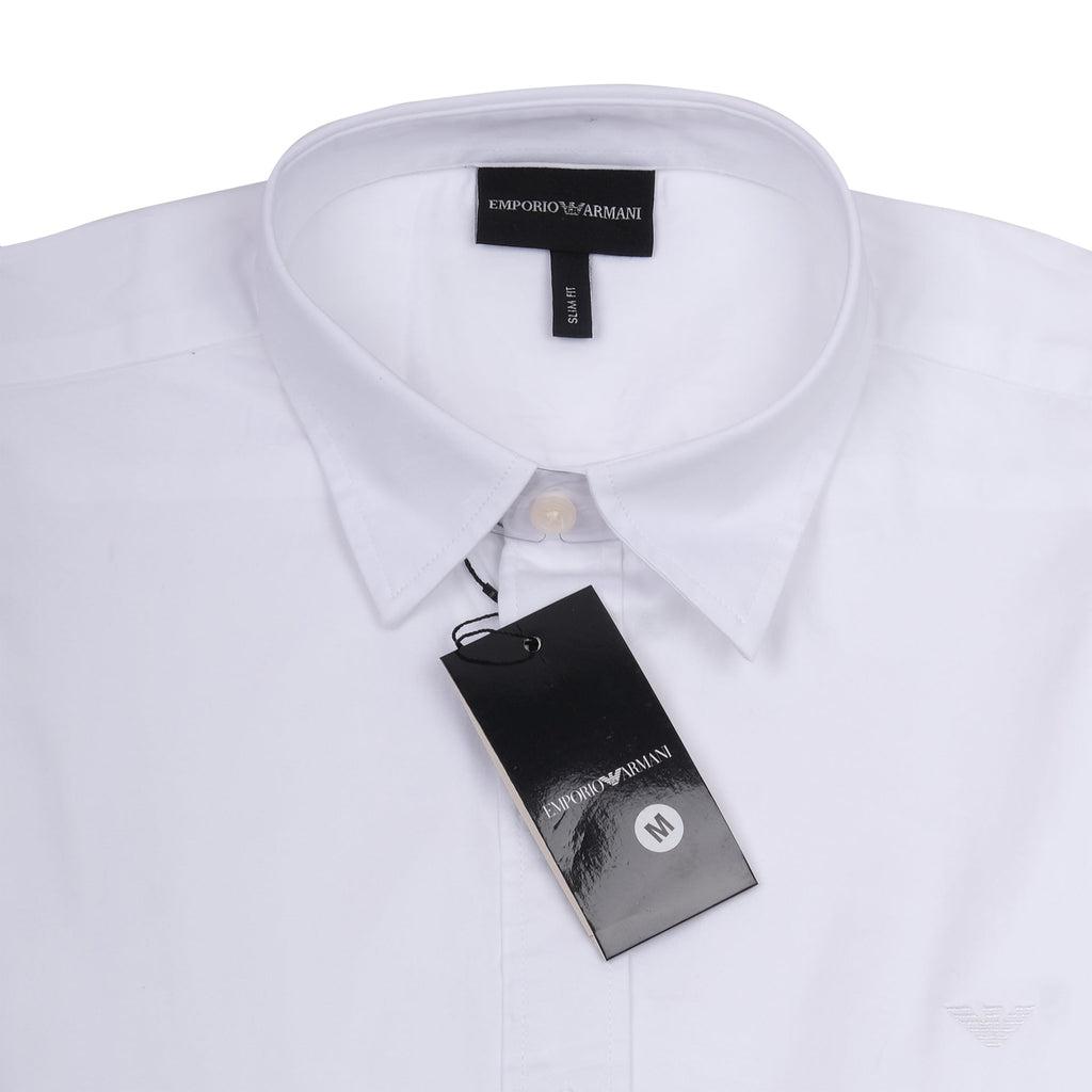 EMPORIO ARMANI Ethereal Pearl Classic Fit Long Sleeve Button-Up Shirt