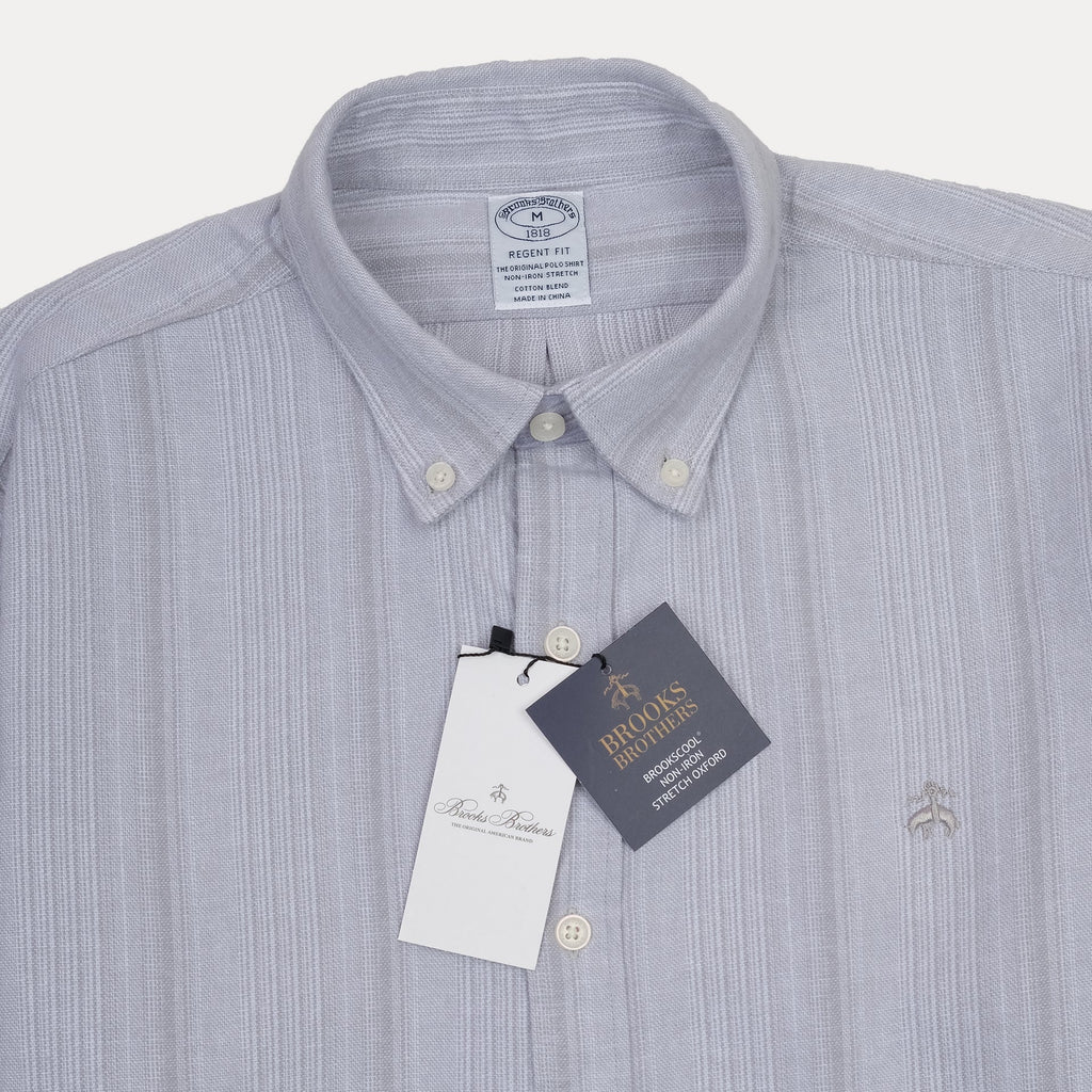 BROOKS BROTHERS Serene Sky Tailored Fit Long Sleeve Button-Down Shirt
