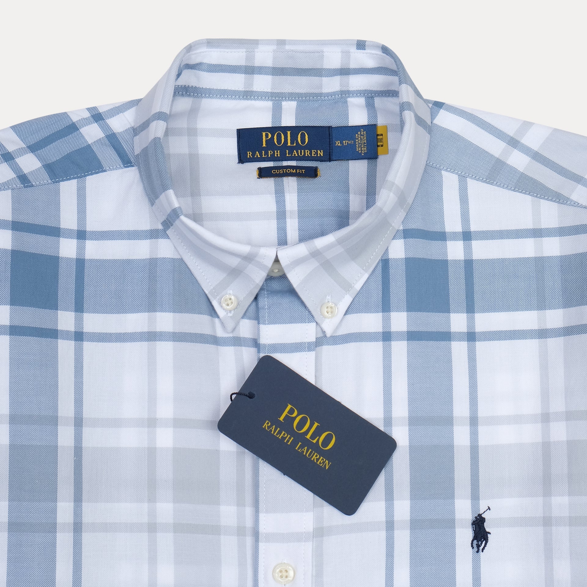 POLO RALPH LAUREN Serene Sky Classic Fit Long Sleeve Plaid Button-Down Shirt