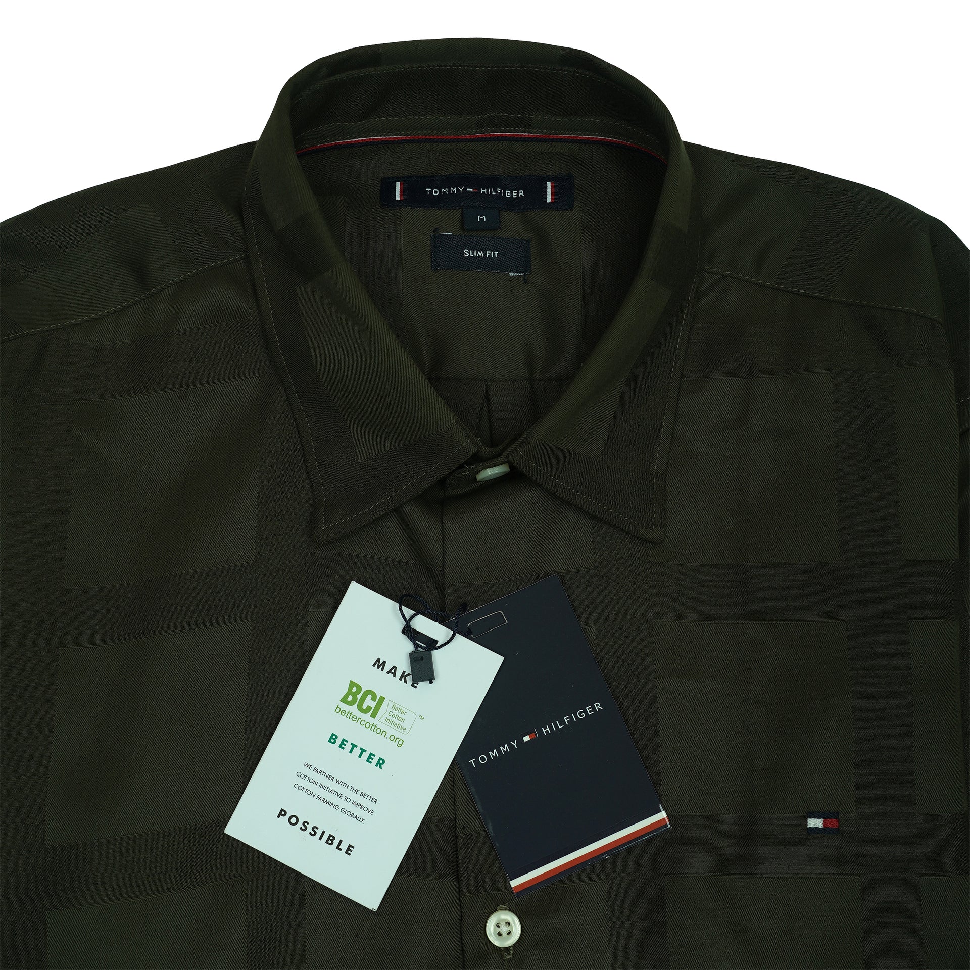 TOMMY HILFIGER Enchanted Forest Luxe Fit Long Sleeve Satin Shirt