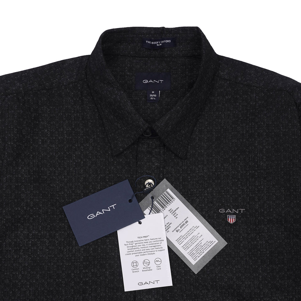 GANT Astral Indigo Tailored Fit Long Sleeve Oxford Shirt
