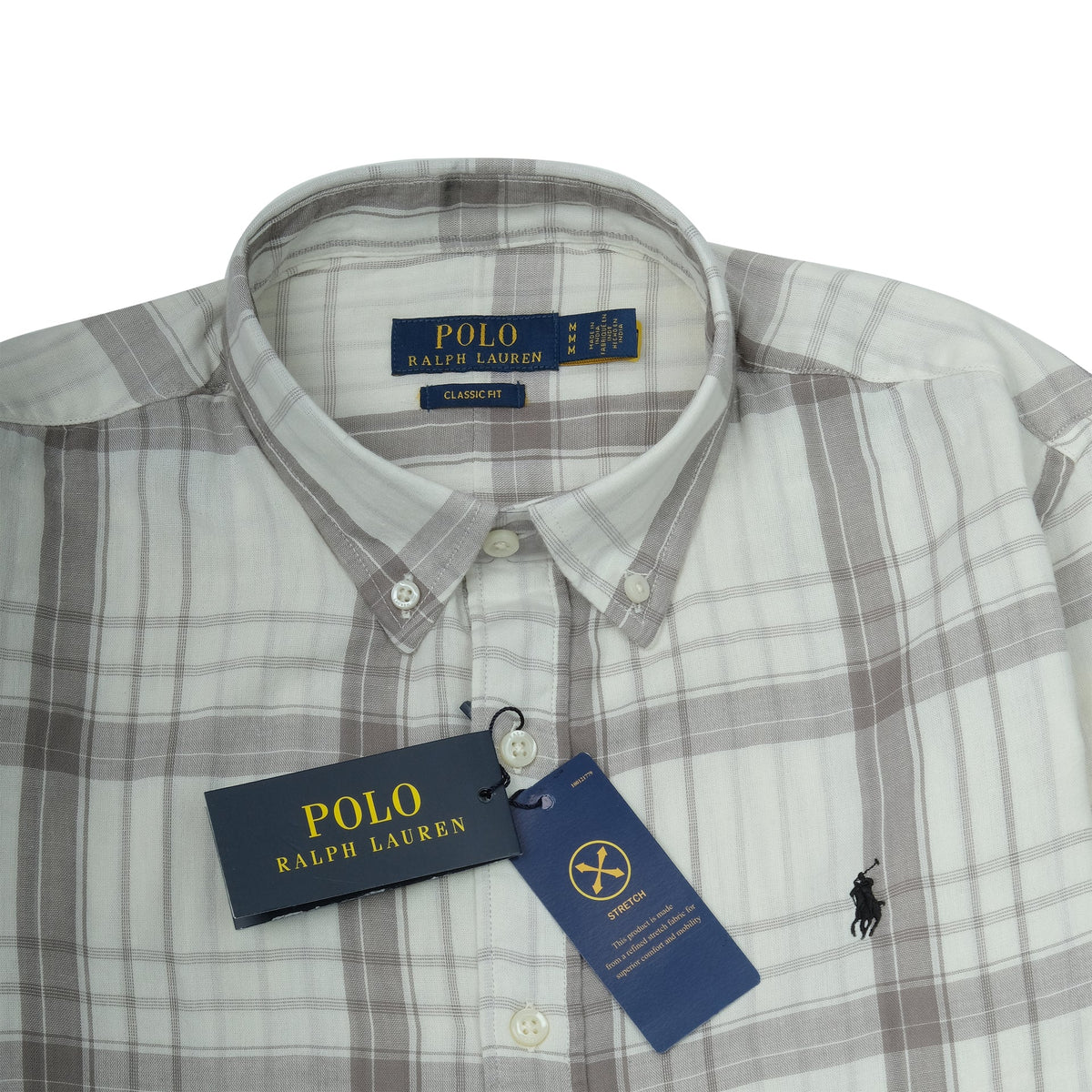 POLO RALPH LAUREN Driftwood Beige Tailored Fit Long Sleeve Button-Down Shirt