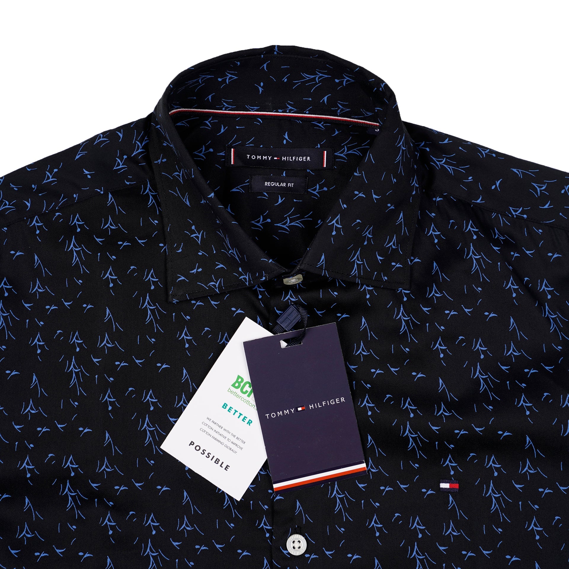 TOMMY HILFIGER Opulent Onyx Tailored Fit Long Sleeve Shirt