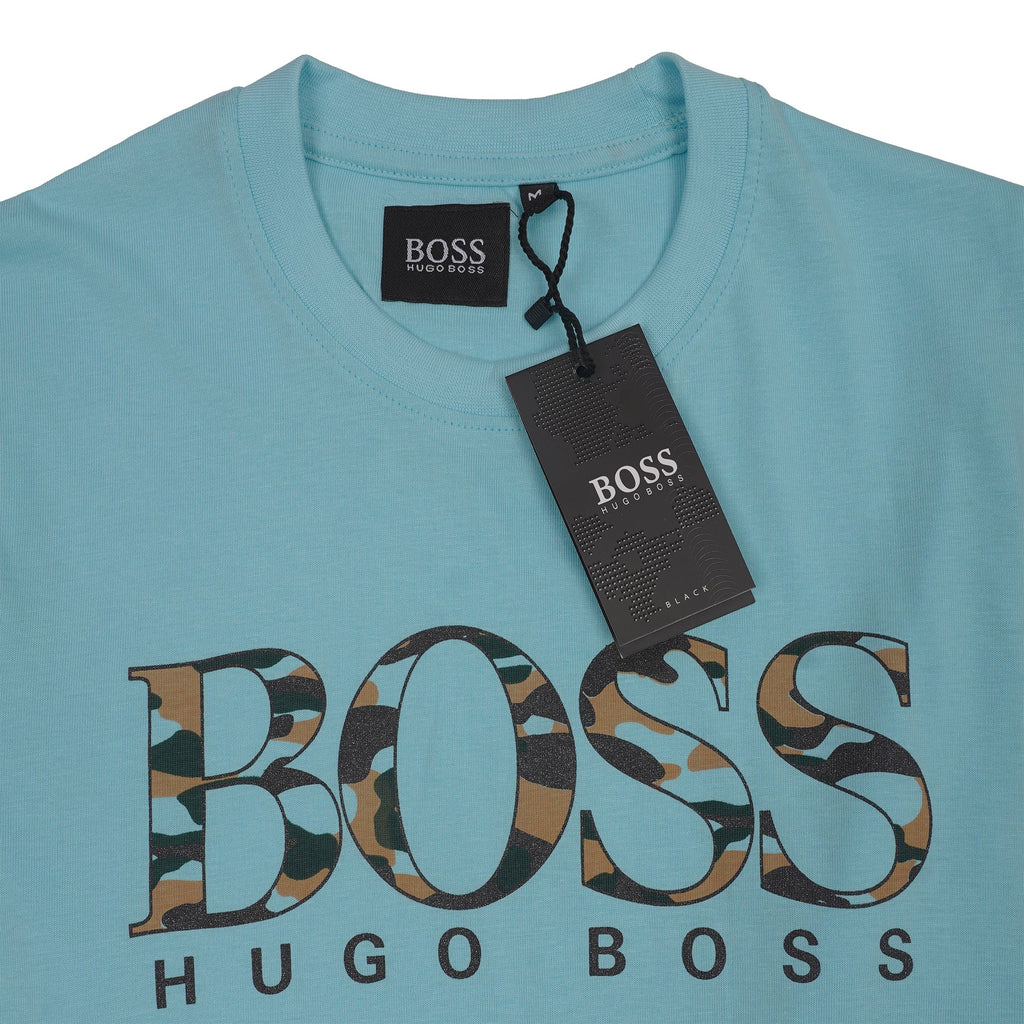 BOSS Serene Aqua Modern Fit Short Sleeve T-Shirt