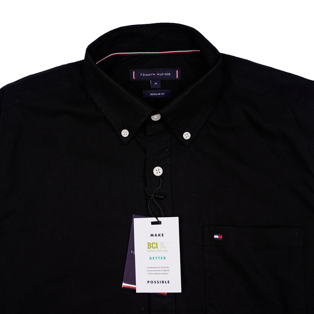 TOMMY HILFIGER Lucent Charcoal Long Sleeve Button-Down Shirt