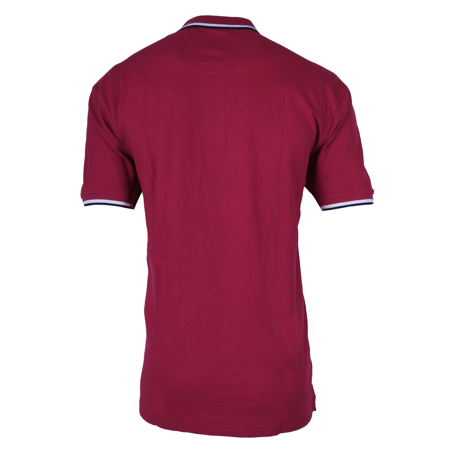 LACOSTE Crimson Wine Classic Fit Polo Shirt with Contrast Trim