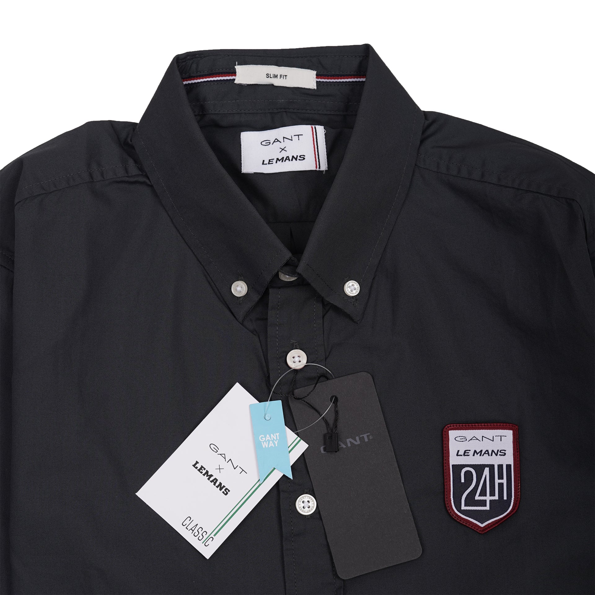 GANT Midnight Onyx Classic Slim Fit Long Sleeve Shirt