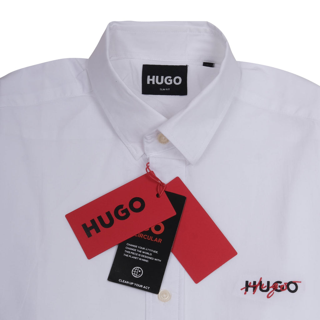 HUGO Frosted Pearl Tailored Fit Long Sleeve Button-Up Shirt