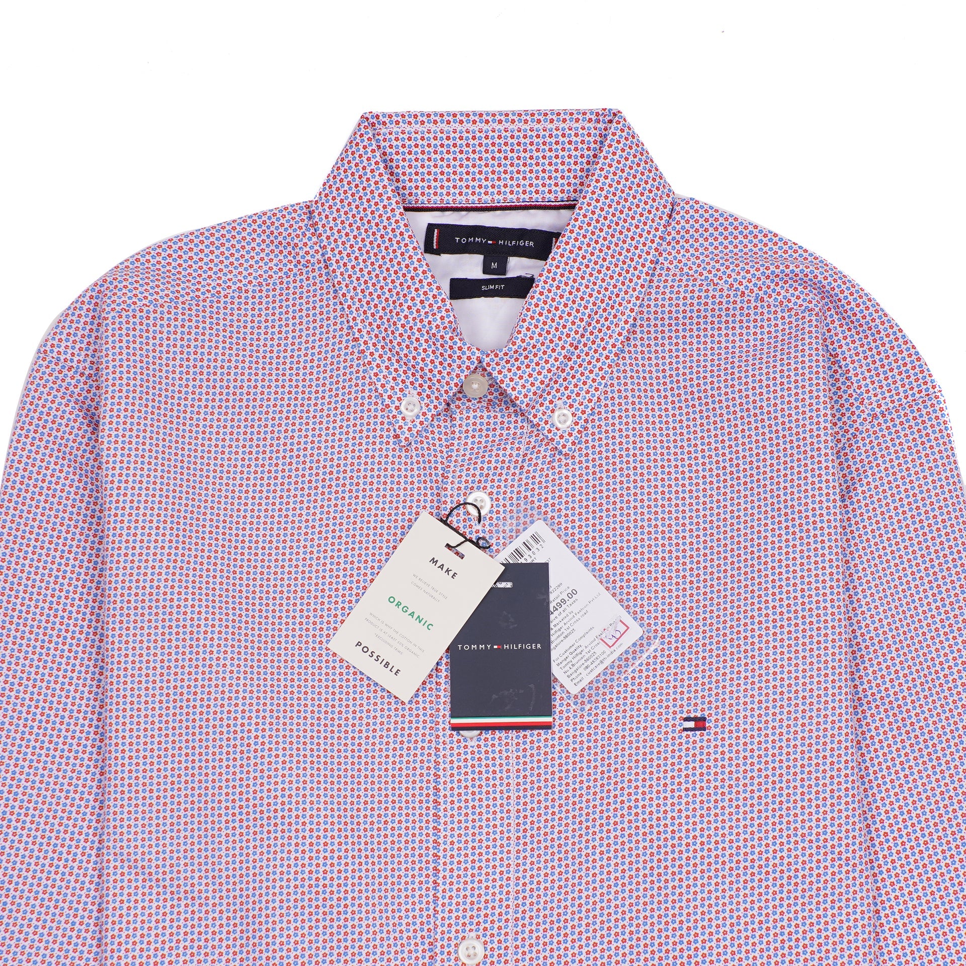 TOMMY HILFIGER Twilight Orchid Tailored Fit Long Sleeve Button-Down Shirt
