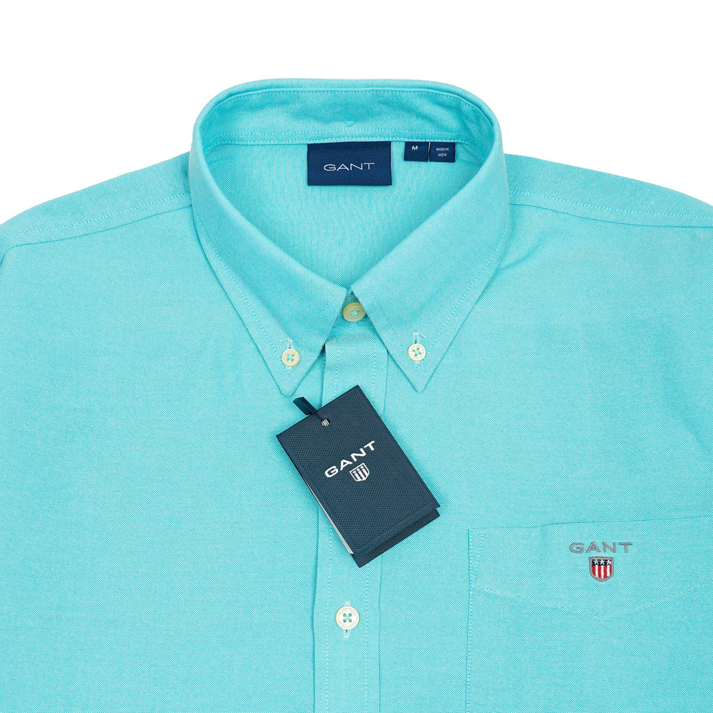 GANT Lucent Aqua Tailored Fit Long Sleeve Button-Down Shirt