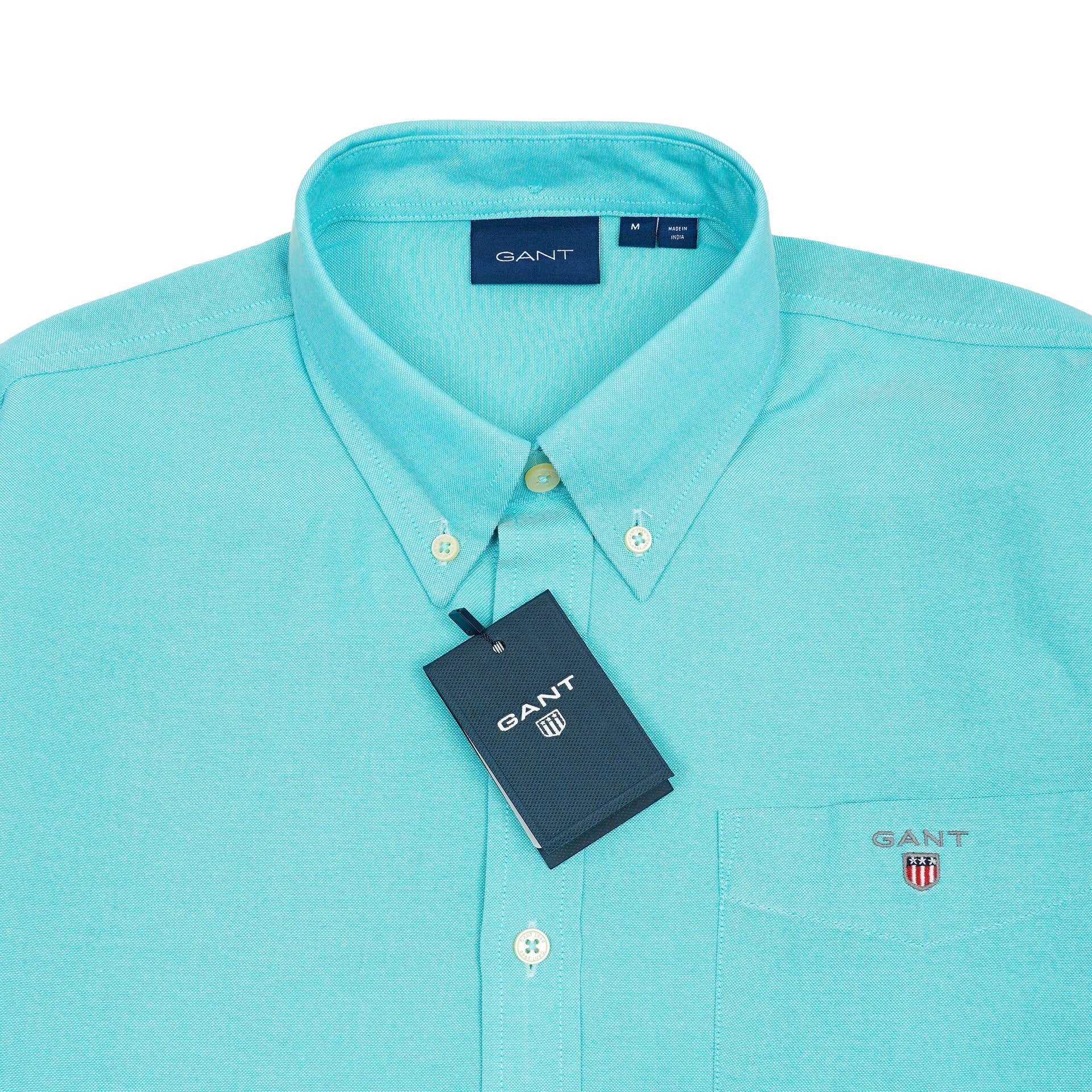 GANT Lucent Aqua Tailored Fit Long Sleeve Button-Down Shirt