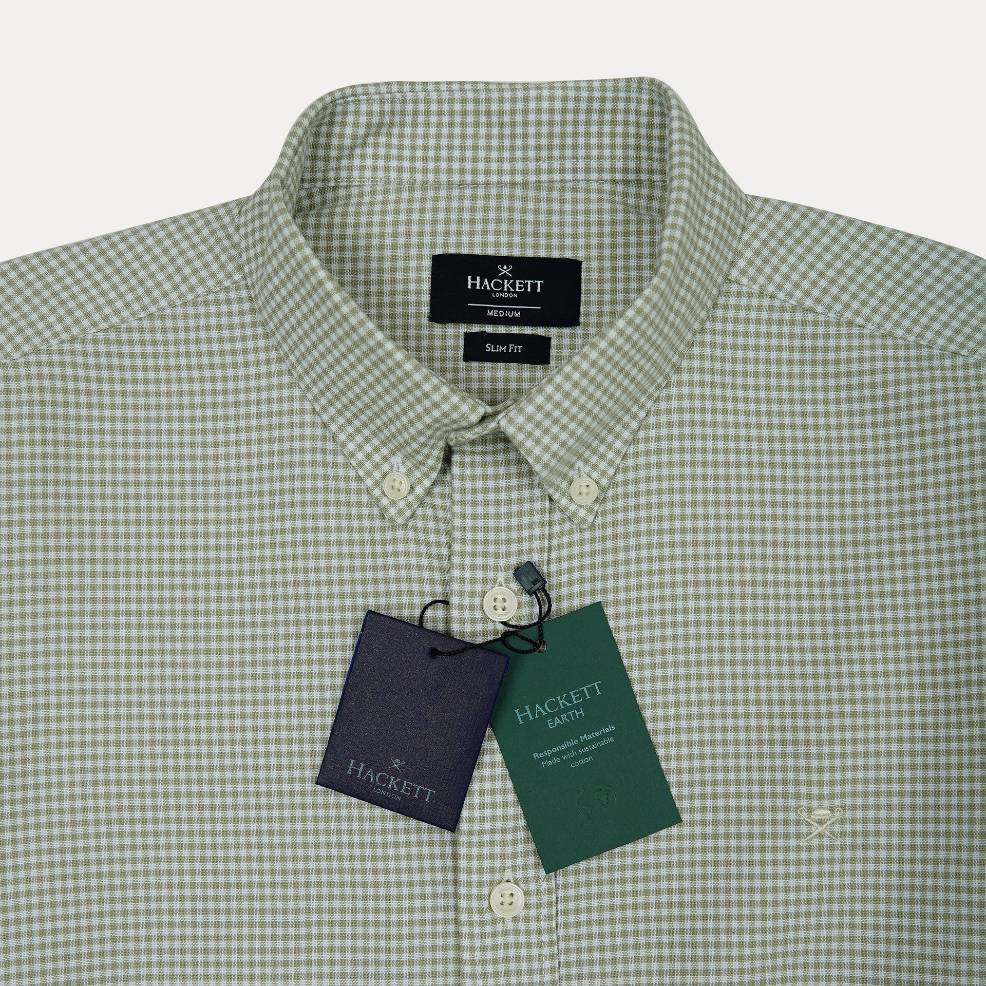 HACKETT Enchanted Fern Tailored Fit Long Sleeve Check Shirt