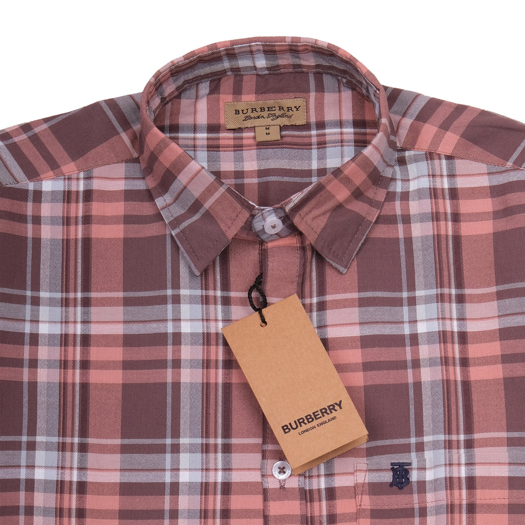 BURBERRY Ember Clay Classic Fit Long Sleeve Shirt