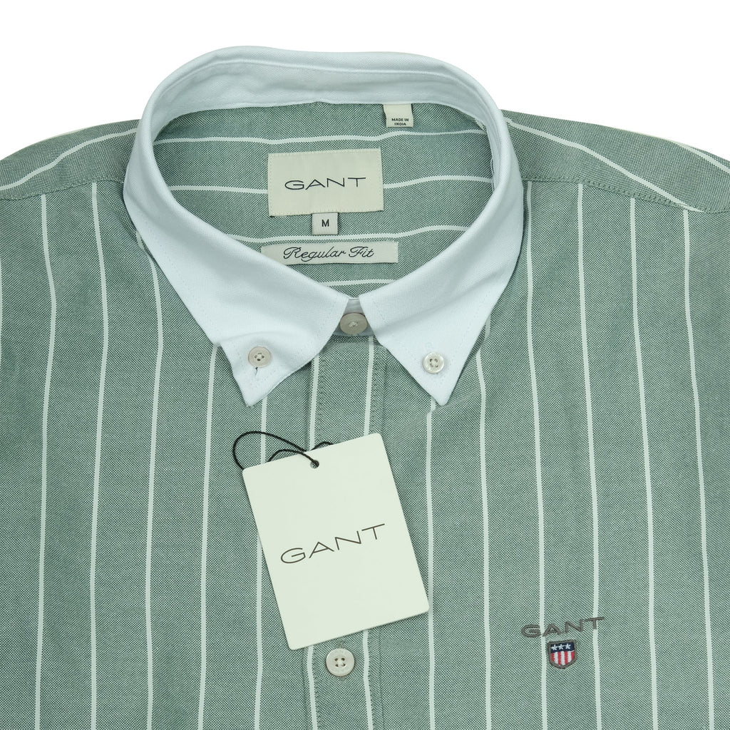 GANT Whispering Fern Regular Fit Long Sleeve Striped Shirt