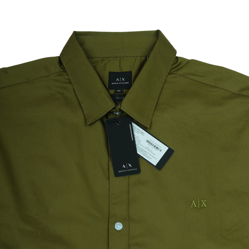 ARMANI EXCHANGE Forest Canopy Classic Fit Button-Up Shirt